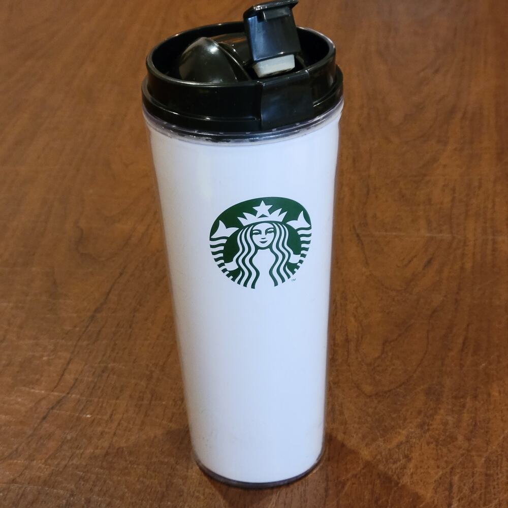 Starbucks 15.8oz Ceramic Travel Coffee Mug Tumbler With Lid Mermaid Siren 2013